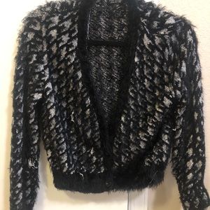 Sparkly fuzzy sweater